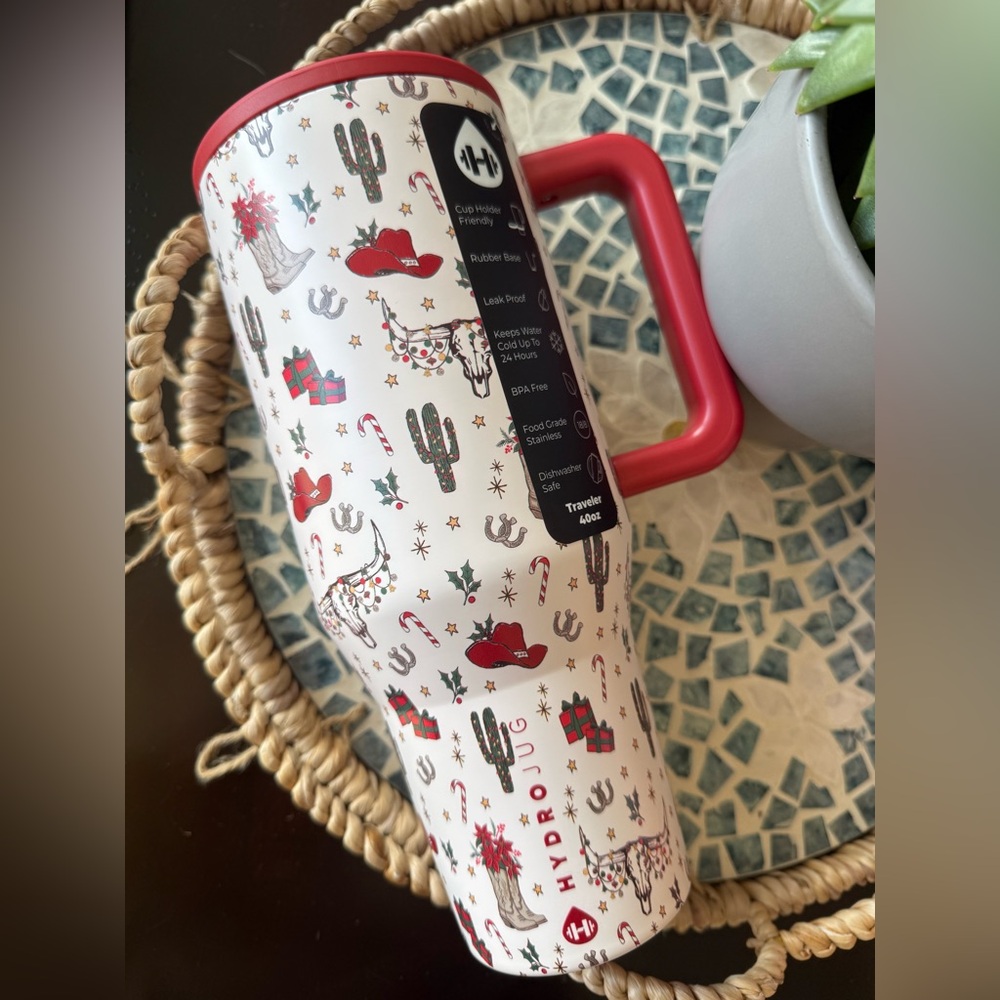 Hydrojug COWBOY CHRISTMAS 40oz Traveler Tumbler